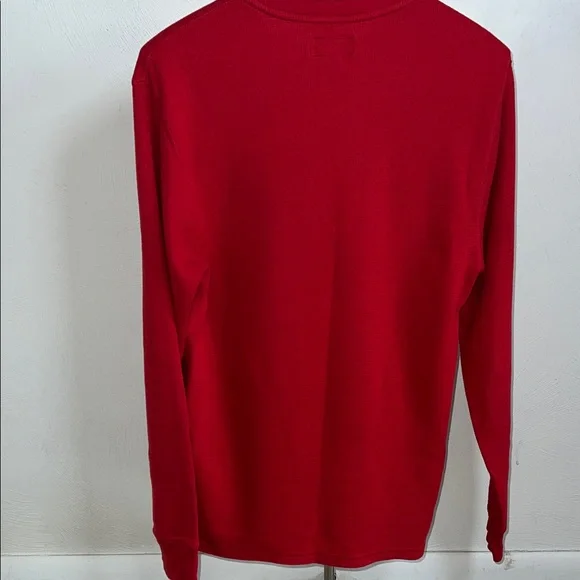 Polo RALPH LAUREN Men's Shirt Polo Bear Waffle Knit Thermal Long Sleeve - Picture 2 of 6